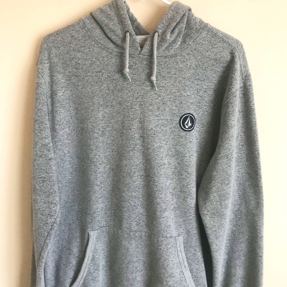 Volcom Single Stone Mens Pullover Hoodie - Grey - Size L